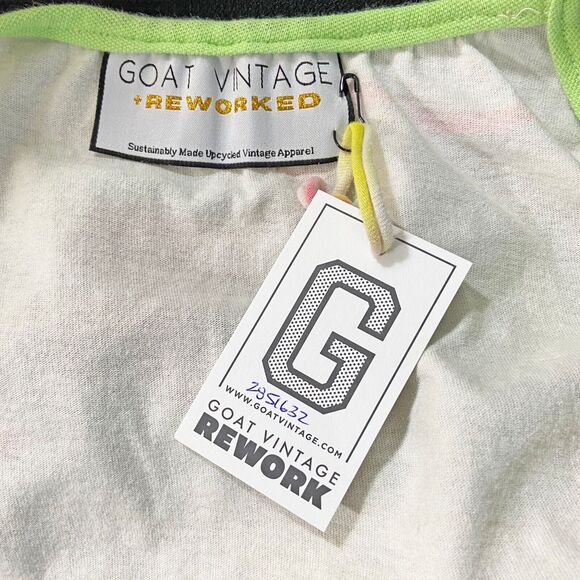 GOAT Vintage Rework Upcycled MBNA Racing Cropped Tank Top Size S (READ) NWT - Picture 5 of 6